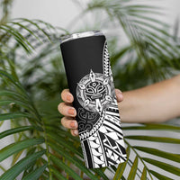 Taino Sun Traditional Tattoo Skinny Tumbler Polynesian Pattern