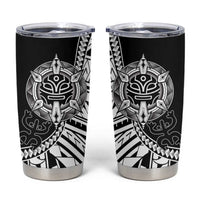 Taino Sun Traditional Tattoo Tumbler Cup Polynesian Pattern