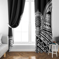 Taino Sun Traditional Tattoo Window Curtain Polynesian Pattern