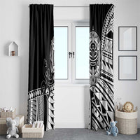 Taino Sun Traditional Tattoo Window Curtain Polynesian Pattern