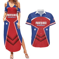 Personalized Puerto Rico Basketball Couples Matching Summer Maxi Dress and Hawaiian Shirt Magnificos Go Champion