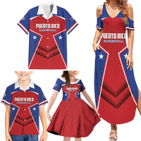 Personalized Puerto Rico Basketball Family Matching Summer Maxi Dress and Hawaiian Shirt Magnificos Go Champion