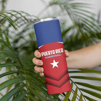 Personalized Puerto Rico Basketball Skinny Tumbler Magnificos Go Champion