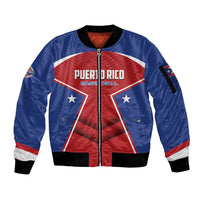Personalized Puerto Rico Basketball Sleeve Zip Bomber Jacket Magnificos Go Champion