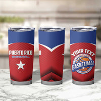 Personalized Puerto Rico Basketball Tumbler Cup Magnificos Go Champion