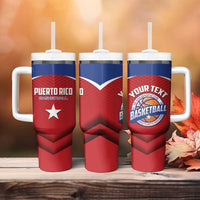 Personalized Puerto Rico Basketball Tumbler With Handle Magnificos Go Champion