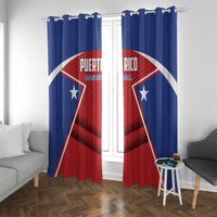 Puerto Rico Basketball Window Curtain Magnificos Go Champion