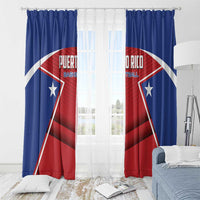 Puerto Rico Basketball Window Curtain Magnificos Go Champion