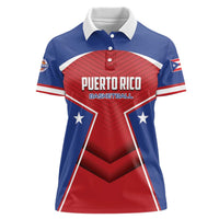 Personalized Puerto Rico Basketball Women Polo Shirt Magnificos Go Champion