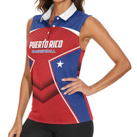 Personalized Puerto Rico Basketball Women Sleeveless Polo Shirt Magnificos Go Champion