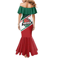 Personalized Mexico Basketball Family Matching Mermaid Dress and Hawaiian Shirt Guerreros Go Champion