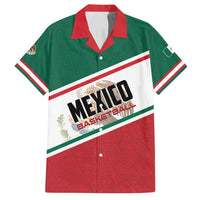 Personalized Mexico Basketball Family Matching Off Shoulder Short Dress and Hawaiian Shirt Guerreros Go Champion