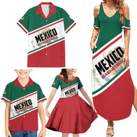 Personalized Mexico Basketball Family Matching Summer Maxi Dress and Hawaiian Shirt Guerreros Go Champion