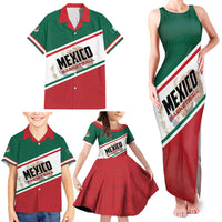 Personalized Mexico Basketball Family Matching Tank Maxi Dress and Hawaiian Shirt Guerreros Go Champion