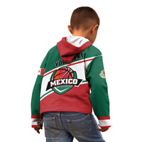 Personalized Mexico Basketball Kid Hoodie Guerreros Go Champion