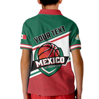 Personalized Mexico Basketball Kid Polo Shirt Guerreros Go Champion