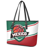 Mexico Basketball Leather Tote Bag Guerreros Go Champion