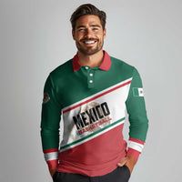 Personalized Mexico Basketball Long Sleeve Polo Shirt Guerreros Go Champion
