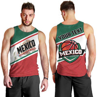 Personalized Mexico Basketball Men Tank Top Guerreros Go Champion