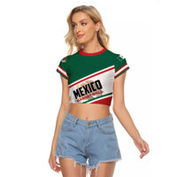Personalized Mexico Basketball Raglan Cropped T Shirt Guerreros Go Champion