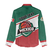 Personalized Mexico Basketball Women Casual Shirt Guerreros Go Champion