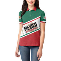 Personalized Mexico Basketball Women Polo Shirt Guerreros Go Champion