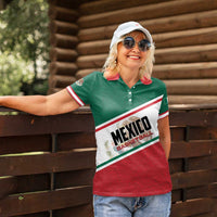 Personalized Mexico Basketball Women Polo Shirt Guerreros Go Champion