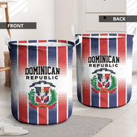 Dominican Republic Laundry Basket Stripe Stylized