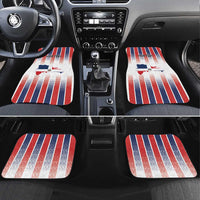 Personalized Dominican Republic Car Mats Stripe Stylized