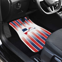 Personalized Dominican Republic Car Mats Stripe Stylized