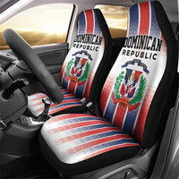 Dominican Republic Car Seat Cover Stripe Stylized
