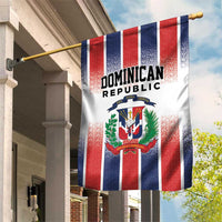 Dominican Republic Garden Flag Stripe Stylized
