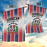 Dominican Republic Garden Flag Stripe Stylized