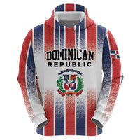 Personalized Dominican Republic Hoodie Stripe Stylized