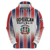 Personalized Dominican Republic Hoodie Stripe Stylized