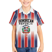 Personalized Dominican Republic Kid Hawaiian Shirt Stripe Stylized