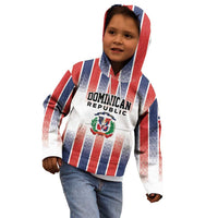 Personalized Dominican Republic Kid Hoodie Stripe Stylized