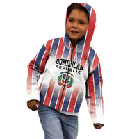 Personalized Dominican Republic Kid Hoodie Stripe Stylized