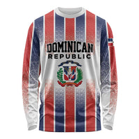 Personalized Dominican Republic Long Sleeve Shirt Stripe Stylized