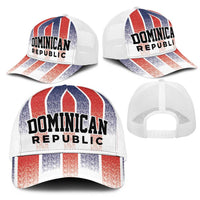 Dominican Republic Mesh Trucker Cap Stripe Stylized