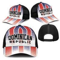 Dominican Republic Mesh Trucker Cap Stripe Stylized