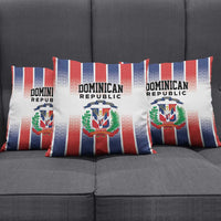 Dominican Republic Pillow Cover Stripe Stylized