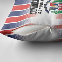 Dominican Republic Pillow Cover Stripe Stylized