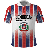 Personalized Dominican Republic Polo Shirt Stripe Stylized