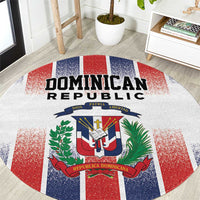 Dominican Republic Round Carpet Stripe Stylized