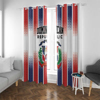 Dominican Republic Window Curtain Stripe Stylized