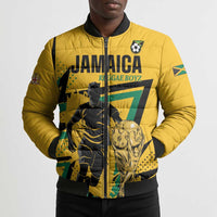 Custom Football 2026 Jamaica Bomber Puffer Jacket All A Wi One Team
