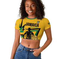 Custom Football 2026 Jamaica Raglan Cropped T shirt All A Wi One Team