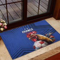 France 2024 Football Rubber Doormat Allez Les Bleus - Wonder Print Shop