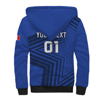 Custom France 2024 Football Sherpa Hoodie Allez Les Bleus - Wonder Print Shop